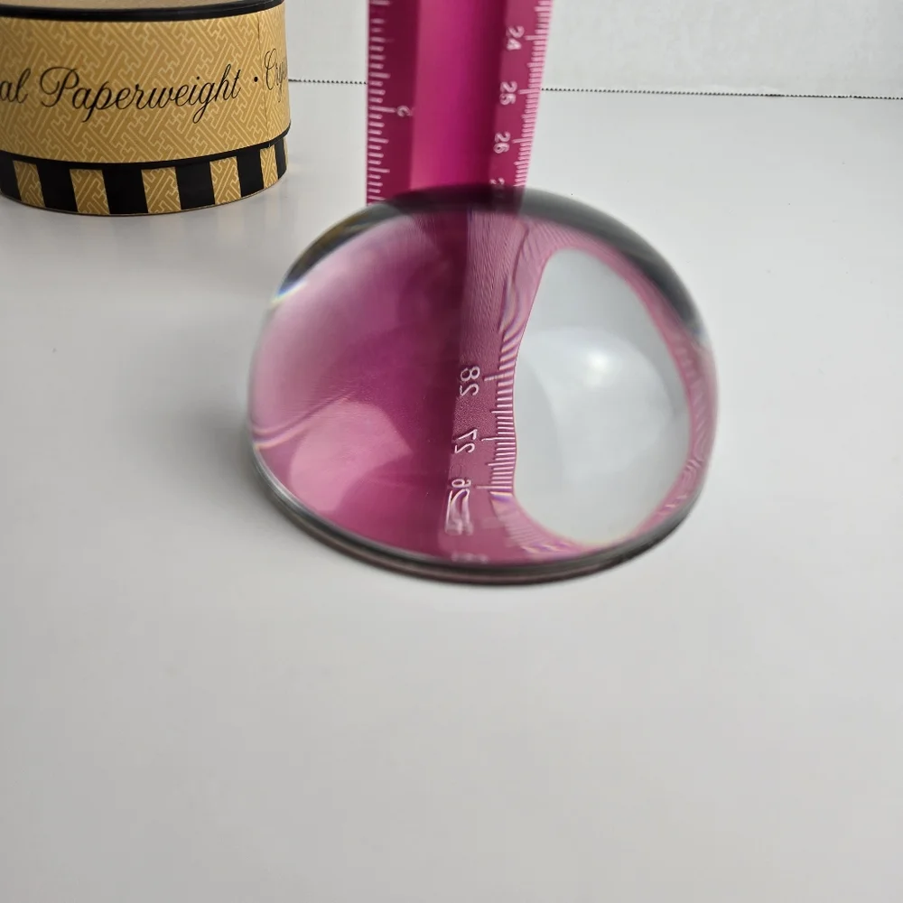 Punch Studio Made in France Crystal Dome Paperweight Monogram Initial "W" - Picture 14 of 14